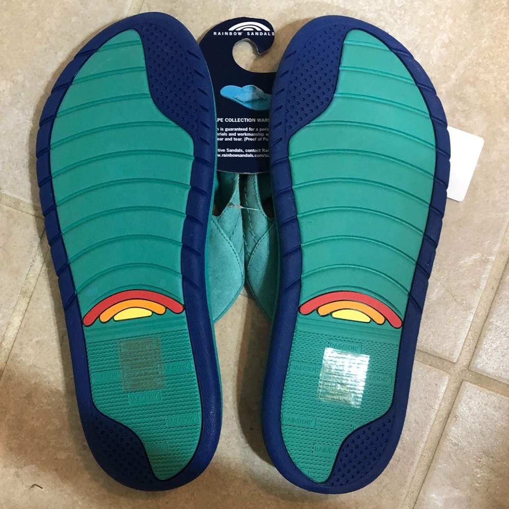 Rainbow UNC Wilmington Seahawks Cape Flip Flops - Picture 8 of 8